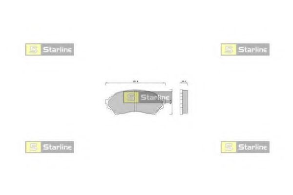 STARLINE BD S421 Тормозные колодки для MAZDA BONGO FREDA (Мазда Бонго фрэда) STARLINE BD S421 Тормозные колодки для MAZDA BONGO FREDA (Мазда Бонго фрэда)