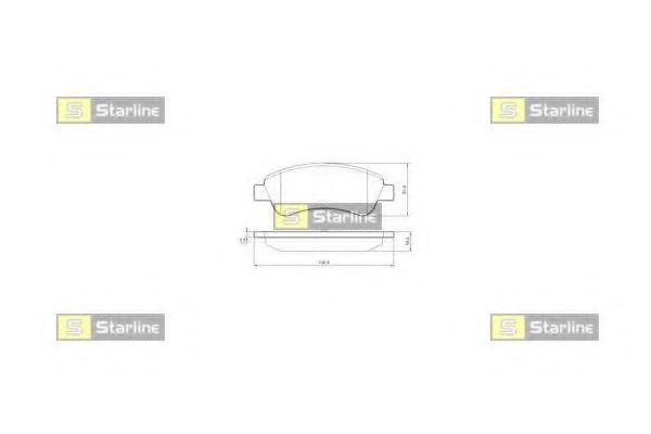 STARLINE BD S842P Тормозные колодки для PEUGEOT 207 (Пежо 207) STARLINE BD S842P Тормозные колодки для PEUGEOT 207 (Пежо 207)