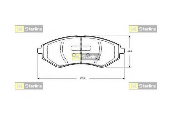 STARLINE BD S844P Тормозные колодки для PROTON SAVVY (Протон Саvvъ) STARLINE BD S844P Тормозные колодки для PROTON SAVVY (Протон Саvvъ)
