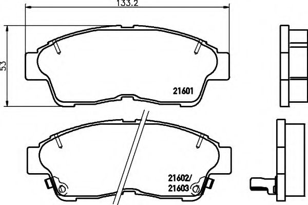 COBREQ N-841 Тормозные колодки для TOYOTA CALDINA (Тойота/тоета Cалдина) COBREQ N-841 Тормозные колодки для TOYOTA CALDINA (Тойота/тоета Cалдина)