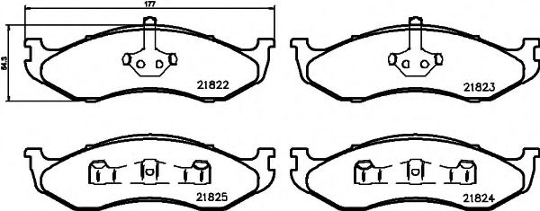 COBREQ N-1400 Тормозные колодки для JEEP CHEROKEE (Джип Чироки)