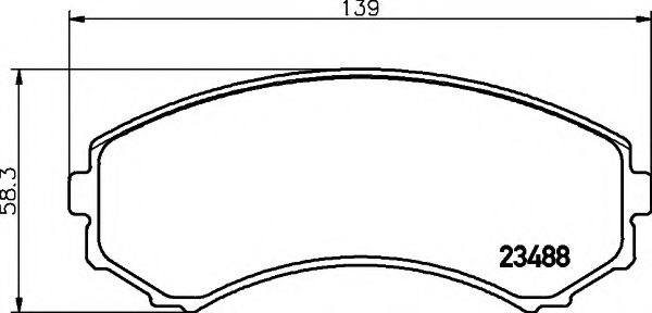 COBREQ N-1343 Тормозные колодки для MAZDA BONGO FREDA (Мазда Бонго фрэда) COBREQ N-1343 Тормозные колодки для MAZDA BONGO FREDA (Мазда Бонго фрэда)