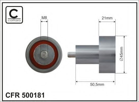 CAFFARO 500181 Паразитный Ведущий ролик, зубчатый ремень для DAEWOO TACUMA (Дэу Таcума) CAFFARO 500181 Паразитный Ведущий ролик, зубчатый ремень для DAEWOO TACUMA (Дэу Таcума)
