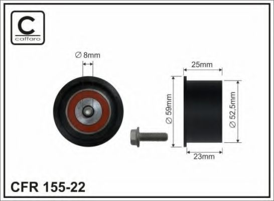 CAFFARO 155-22 Паразитный Ведущий ролик, зубчатый ремень для OPEL VECTRA C GTS (Опель Вектра с джити) CAFFARO 155-22 Паразитный Ведущий ролик, зубчатый ремень для OPEL VECTRA C GTS (Опель Вектра с джити)