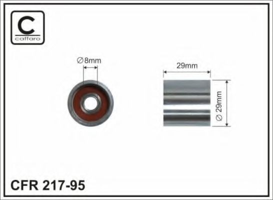 CAFFARO 217-95 Паразитный Ведущий ролик, зубчатый ремень для VOLKSWAGEN JETTA VII (Фольксваген Джетта 7) CAFFARO 217-95 Паразитный Ведущий ролик, зубчатый ремень для VOLKSWAGEN JETTA VII (Фольксваген Джетта 7)