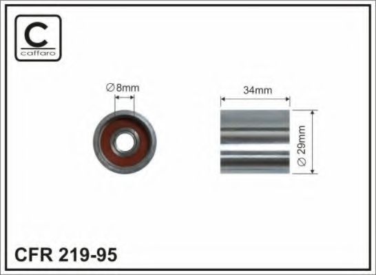 CAFFARO 219-95 Паразитный Ведущий ролик, зубчатый ремень для AUDI Q5 (Ауди Кью 5) CAFFARO 219-95 Паразитный Ведущий ролик, зубчатый ремень для AUDI Q5 (Ауди Кью 5)