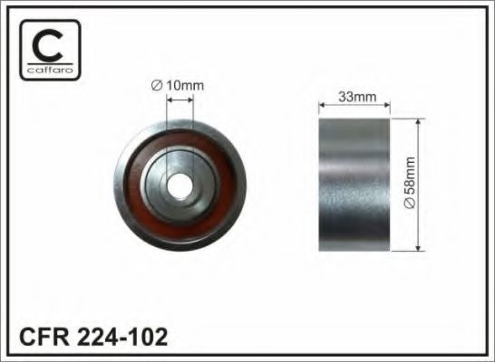 CAFFARO 224-102 Паразитный Ведущий ролик, зубчатый ремень для MAZDA ATENZA (Мазда Атэнза) CAFFARO 224-102 Паразитный Ведущий ролик, зубчатый ремень для MAZDA ATENZA (Мазда Атэнза)