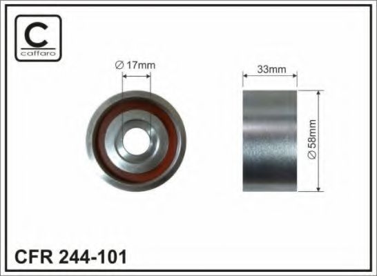 CAFFARO 244-101 Натяжной ролик, ремень ГРМ для KIA (Киа) CAFFARO 244-101 Натяжной ролик, ремень ГРМ для KIA (Киа)