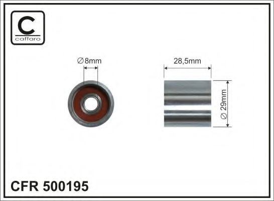 CAFFARO 500195 Паразитный ведущий ролик, поликлиновой ремень для TATA XENON (Тата Xэнон) CAFFARO 500195 Паразитный ведущий ролик, поликлиновой ремень для TATA XENON (Тата Xэнон)