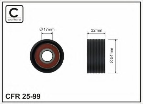 CAFFARO 25-99 Паразитный Ведущий ролик, зубчатый ремень для RENAULT DUSTER (Рено Дастер) CAFFARO 25-99 Паразитный Ведущий ролик, зубчатый ремень для RENAULT DUSTER (Рено Дастер)