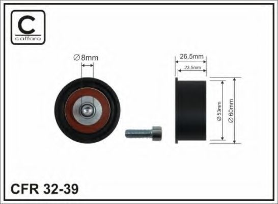 CAFFARO 32-39 Паразитный Ведущий ролик, зубчатый ремень для OPEL CORSA B STATION WAGON (Опель Корса б статион вагон) CAFFARO 32-39 Паразитный Ведущий ролик, зубчатый ремень для OPEL CORSA B STATION WAGON (Опель Корса б статион вагон)