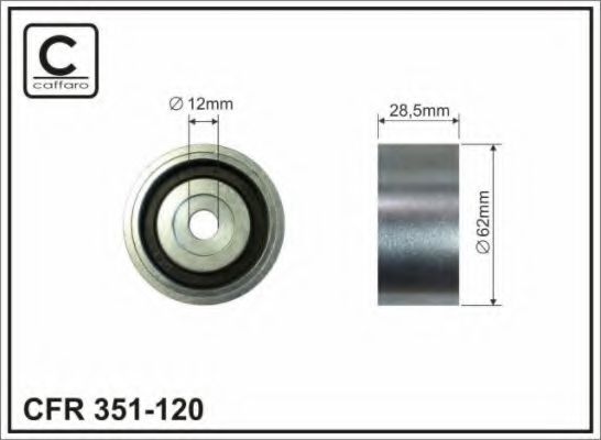 CAFFARO 351-120 Паразитный Ведущий ролик, зубчатый ремень для TOYOTA RAV 4 II (Тойота/тоета Рав 4 2) CAFFARO 351-120 Паразитный Ведущий ролик, зубчатый ремень для TOYOTA RAV 4 II (Тойота/тоета Рав 4 2)