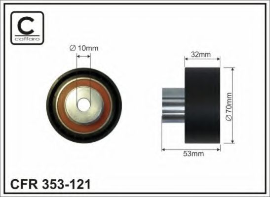 CAFFARO 353-121 Паразитный Ведущий ролик, зубчатый ремень для ROVER 75 ER (Ровер 75 эр) CAFFARO 353-121 Паразитный Ведущий ролик, зубчатый ремень для ROVER 75 ER (Ровер 75 эр)
