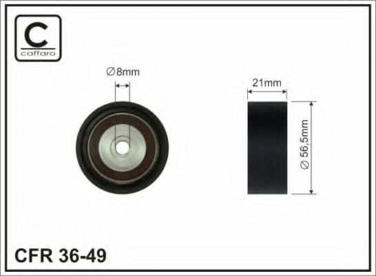 CAFFARO 36-49 Паразитный ведущий ролик, поликлиновой ремень для DACIA SANDERO II (Дача Сандэро 2) CAFFARO 36-49 Паразитный ведущий ролик, поликлиновой ремень для DACIA SANDERO II (Дача Сандэро 2)