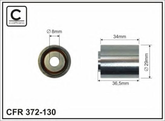 CAFFARO 372-130 Паразитный Ведущий ролик, зубчатый ремень для KIA K2900 (Киа К2900)