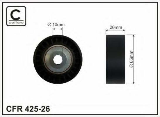 CAFFARO 425-26 Паразитный Ведущий ролик, зубчатый ремень для CHEVROLET (Шевроле) CAFFARO 425-26 Паразитный Ведущий ролик, зубчатый ремень для CHEVROLET (Шевроле)
