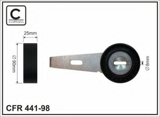 CAFFARO 441-98 Натяжитель ремня, клиновой зубча для FIAT ULYSSE (Фиат Улисс)