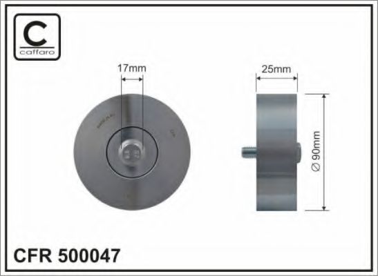 CAFFARO 500047 Паразитный ведущий ролик, поликлиновой ремень для TOYOTA ESTIMA (Тойота/тоета Эстима) CAFFARO 500047 Паразитный ведущий ролик, поликлиновой ремень для TOYOTA ESTIMA (Тойота/тоета Эстима)