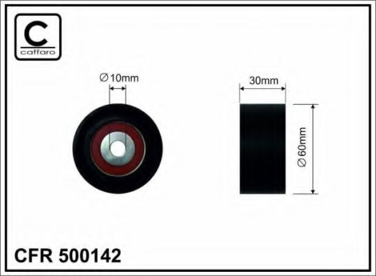 CAFFARO 500142 Паразитный Ведущий ролик, зубчатый ремень для CITROËN C4 II (CитроËн С4 2) CAFFARO 500142 Паразитный Ведущий ролик, зубчатый ремень для CITROËN C4 II (CитроËн С4 2)