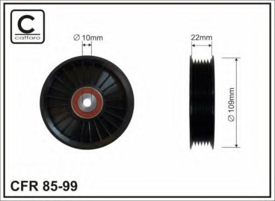 CAFFARO 85-99 Паразитный ведущий ролик, поликлиновой ремень для MERCEDES-BENZ SPRINTER 4,6-T (Мэрcэдэс-бэнз Спринтэр 4,6-т) CAFFARO 85-99 Паразитный ведущий ролик, поликлиновой ремень для MERCEDES-BENZ SPRINTER 4,6-T (Мэрcэдэс-бэнз Спринтэр 4,6-т)