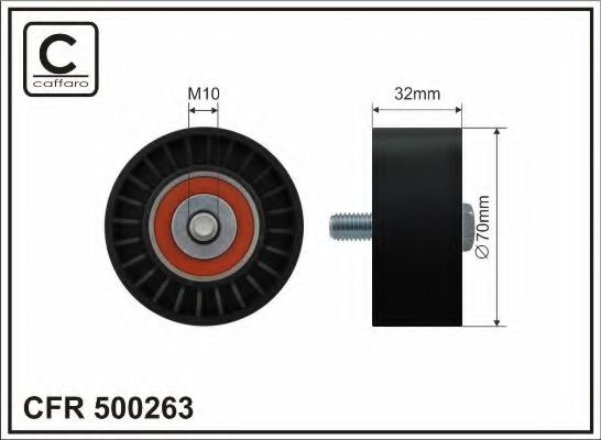 CAFFARO 500263 Паразитный ведущий ролик, поликлиновой ремень для CHEVROLET CAPTIVA (Шевроле Каптива) CAFFARO 500263 Паразитный ведущий ролик, поликлиновой ремень для CHEVROLET CAPTIVA (Шевроле Каптива)