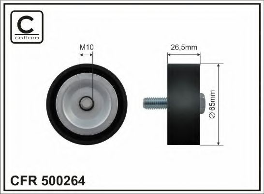 CAFFARO 500264 Паразитный ведущий ролик, поликлиновой ремень для CHEVROLET CAPTIVA (Шевроле Каптива) CAFFARO 500264 Паразитный ведущий ролик, поликлиновой ремень для CHEVROLET CAPTIVA (Шевроле Каптива)