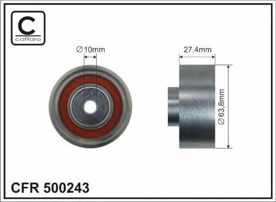 CAFFARO 500243 Паразитный ведущий ролик, поликлиновой ремень для VOLKSWAGEN LT 40-55 I (Фольксваген Лт 40-55 и) CAFFARO 500243 Паразитный ведущий ролик, поликлиновой ремень для VOLKSWAGEN LT 40-55 I (Фольксваген Лт 40-55 и)