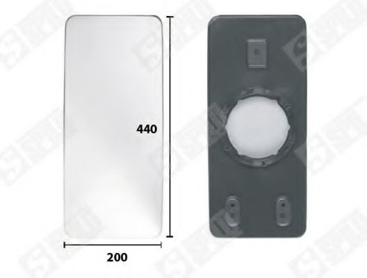 SPILU 19020 Зеркальное стекло, наружное зеркало для IVECO EURO (Ивеко Эуро) SPILU 19020 Зеркальное стекло, наружное зеркало для IVECO EURO (Ивеко Эуро)