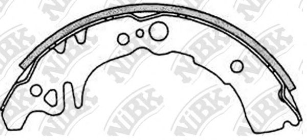 NiBK FN0037 Тормозные колодоки для TOYOTA DUET (Тойота/тоета Дуэт)