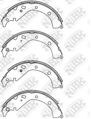 NiBK FN2358 Тормозные колодоки для TOYOTA SIENTA (Тойота/тоета Сиэнта) NiBK FN2358 Тормозные колодоки для TOYOTA SIENTA (Тойота/тоета Сиэнта)