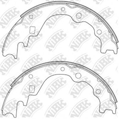 NiBK FN3349 Тормозные колодоки для MAZDA (Мазда) NiBK FN3349 Тормозные колодоки для MAZDA (Мазда)