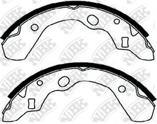 NiBK FN3373 Тормозные колодоки для MAZDA (Мазда) NiBK FN3373 Тормозные колодоки для MAZDA (Мазда)