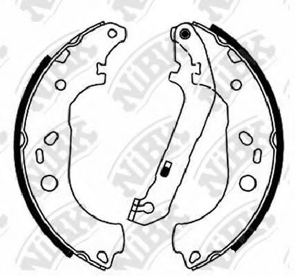 NiBK FN51001 Тормозные колодоки для FORD (Форд) NiBK FN51001 Тормозные колодоки для FORD (Форд)