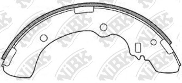NiBK FN6686 Тормозные колодоки 