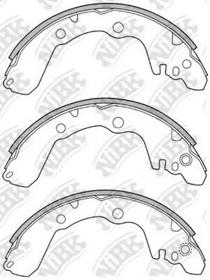 NiBK FN6687 Тормозные колодоки 