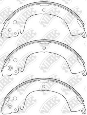 NiBK FN6718 Тормозные колодоки 