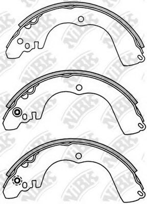 NiBK FN6723 Тормозные колодоки 