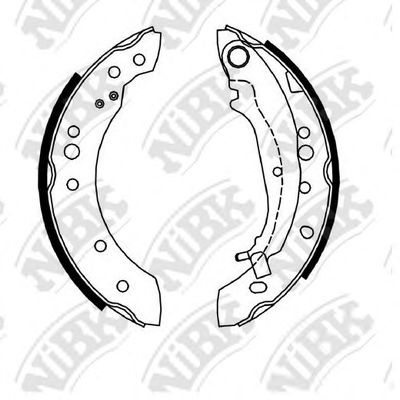 NiBK FN6737 Тормозные колодоки 