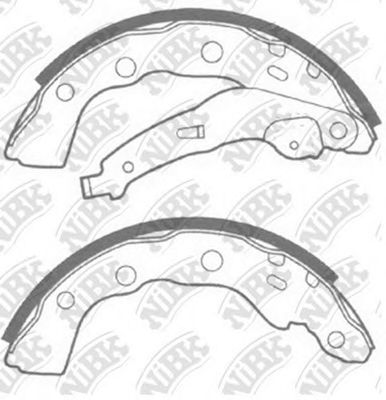 NiBK FN6880 Тормозные колодоки 