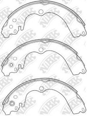 NiBK FN7747 Тормозные колодоки 