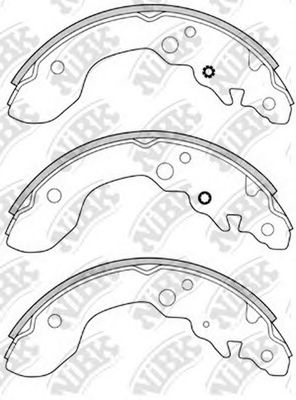 NiBK FN9955 Тормозные колодоки 
