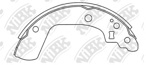 NiBK FN9969 Тормозные колодоки 