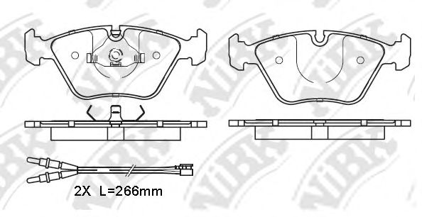 NiBK PN0012W Тормозные колодки для BMW (Бмв) NiBK PN0012W Тормозные колодки для BMW (Бмв)