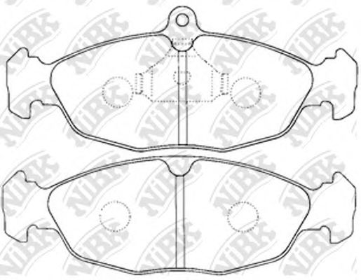 NiBK PN0021 Тормозные колодки для DAEWOO (Дэу) NiBK PN0021 Тормозные колодки для DAEWOO (Дэу)
