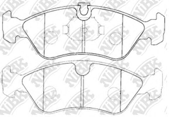 NiBK PN0031 Тормозные колодки для DAEWOO (Дэу) NiBK PN0031 Тормозные колодки для DAEWOO (Дэу)