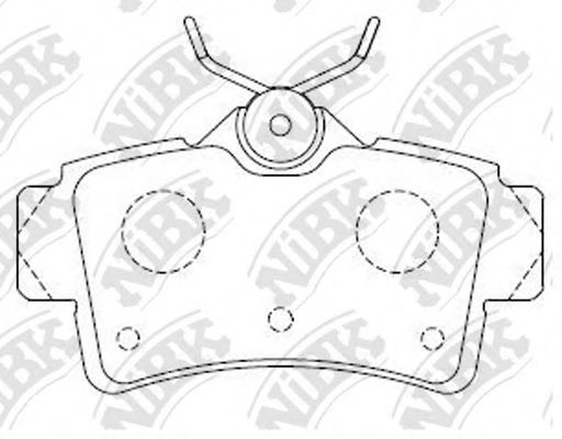 NiBK PN0062 Тормозные колодки для FORD-USA (Форд-уса) NiBK PN0062 Тормозные колодки для FORD-USA (Форд-уса)
