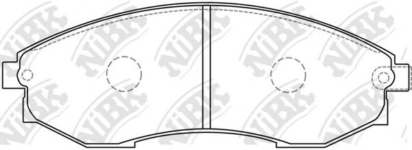 NiBK PN0083 Тормозные колодки для SSANGYONG ISTANA (Сан-янг/санянг Истана)