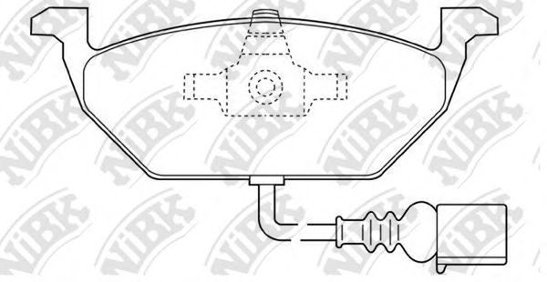 NiBK PN0148W Тормозные колодки для VOLKSWAGEN (Фольксваген) NiBK PN0148W Тормозные колодки для VOLKSWAGEN (Фольксваген)