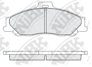 NiBK PN0163 Тормозные колодки для MAZDA PROCEED/DRIFTER (Мазда Просид/дрифтэр) NiBK PN0163 Тормозные колодки для MAZDA PROCEED/DRIFTER (Мазда Просид/дрифтэр)