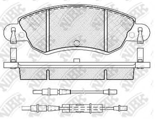 NiBK PN0183W Тормозные колодки для CITROëN (Cитроëн) NiBK PN0183W Тормозные колодки для CITROëN (Cитроëн)